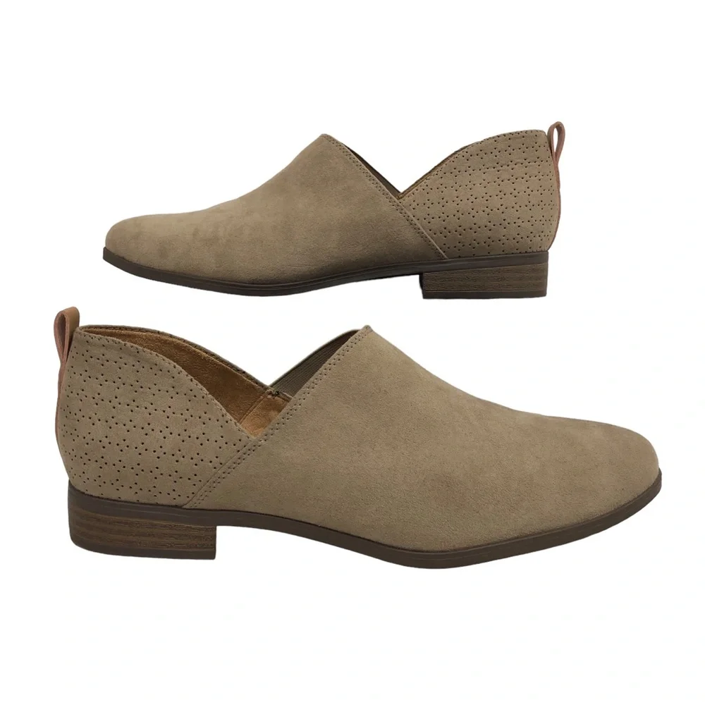 Dr. Scholl Ruler slip on tan ankle bootie